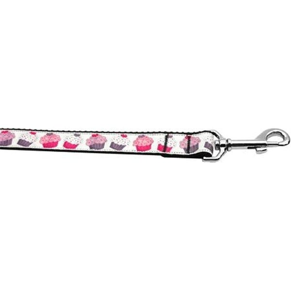 Unconditional Love Pink and Purple Cupcakes 1 inch wide 6ft long Leash UN751425